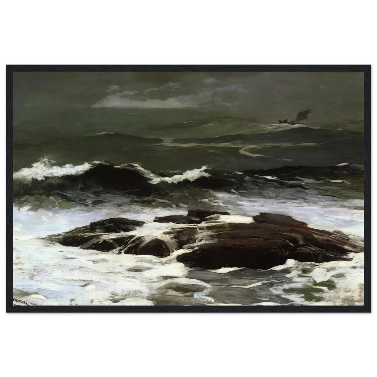 SUMMER SQUALL 1904 Framed Poster | Winslow Homer Framed Prints Wall Art | Winslow Homer Store
