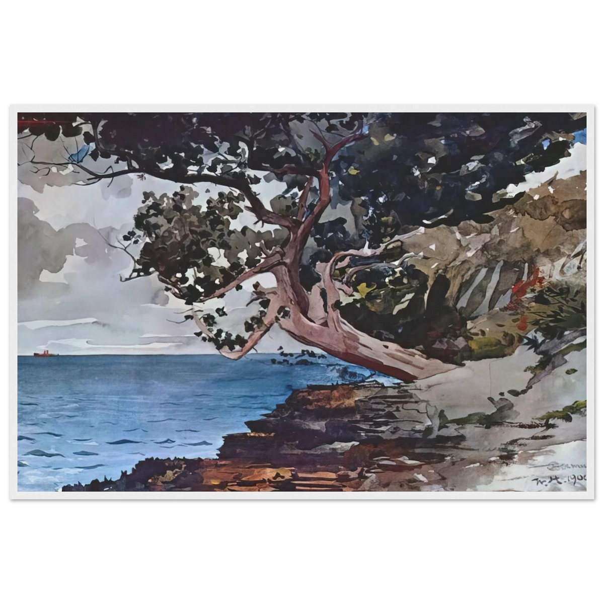 NORTH ROAD BERMUDA Framed Poster | Winslow Homer Framed Prints Wall Art | Winslow Homer Store