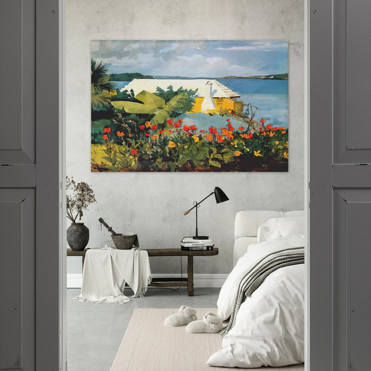 FLOWER GARDEN AND BUNGALOW BERMUDA Poster | Winslow Homer Poster | Winslow Homer Store
