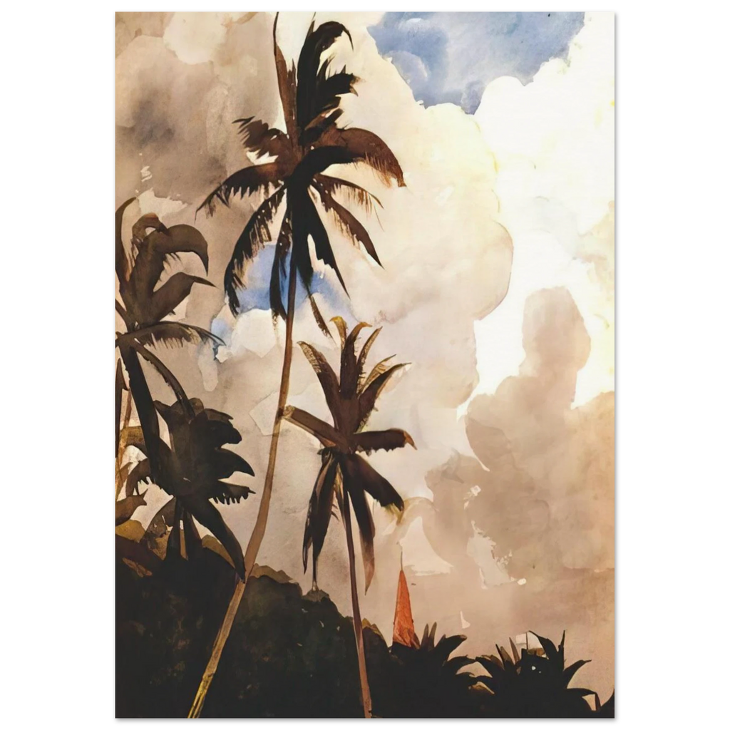 PALM TREES BAHAMAS Poster | Winslow Homer Poster | Winslow Homer Store