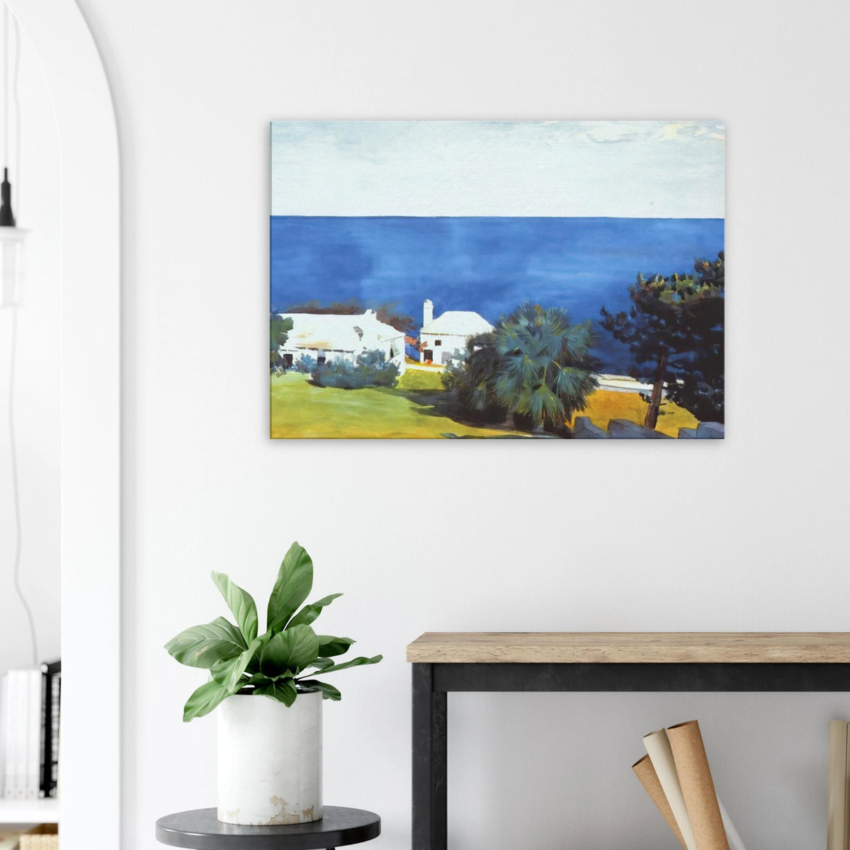 SHORE AT BERMUDA Canvas | Winslow Homer Canvas | Winslow Homer Store