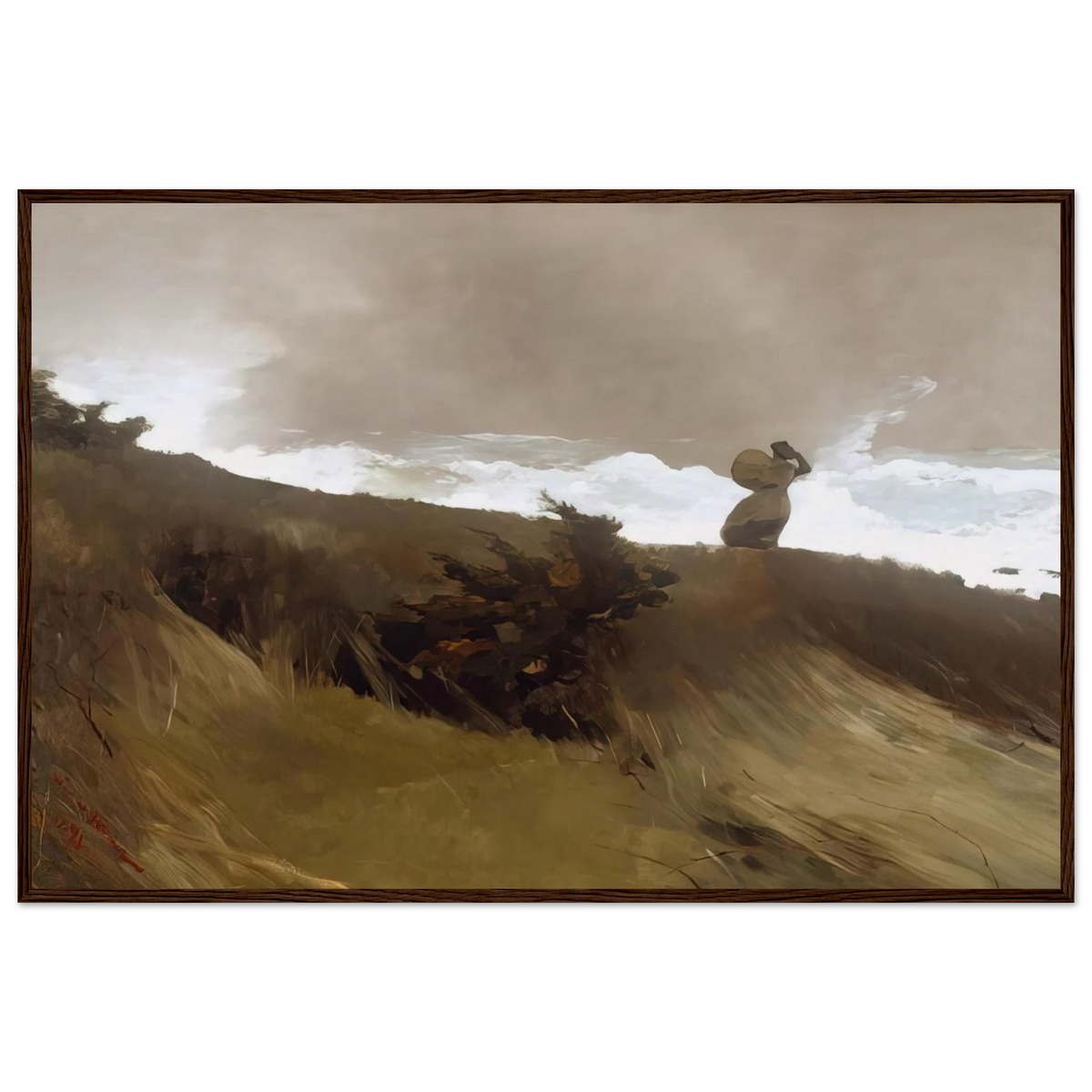 THE WEST WIND Framed Poster | Winslow Homer Framed Prints Wall Art | Winslow Homer Store