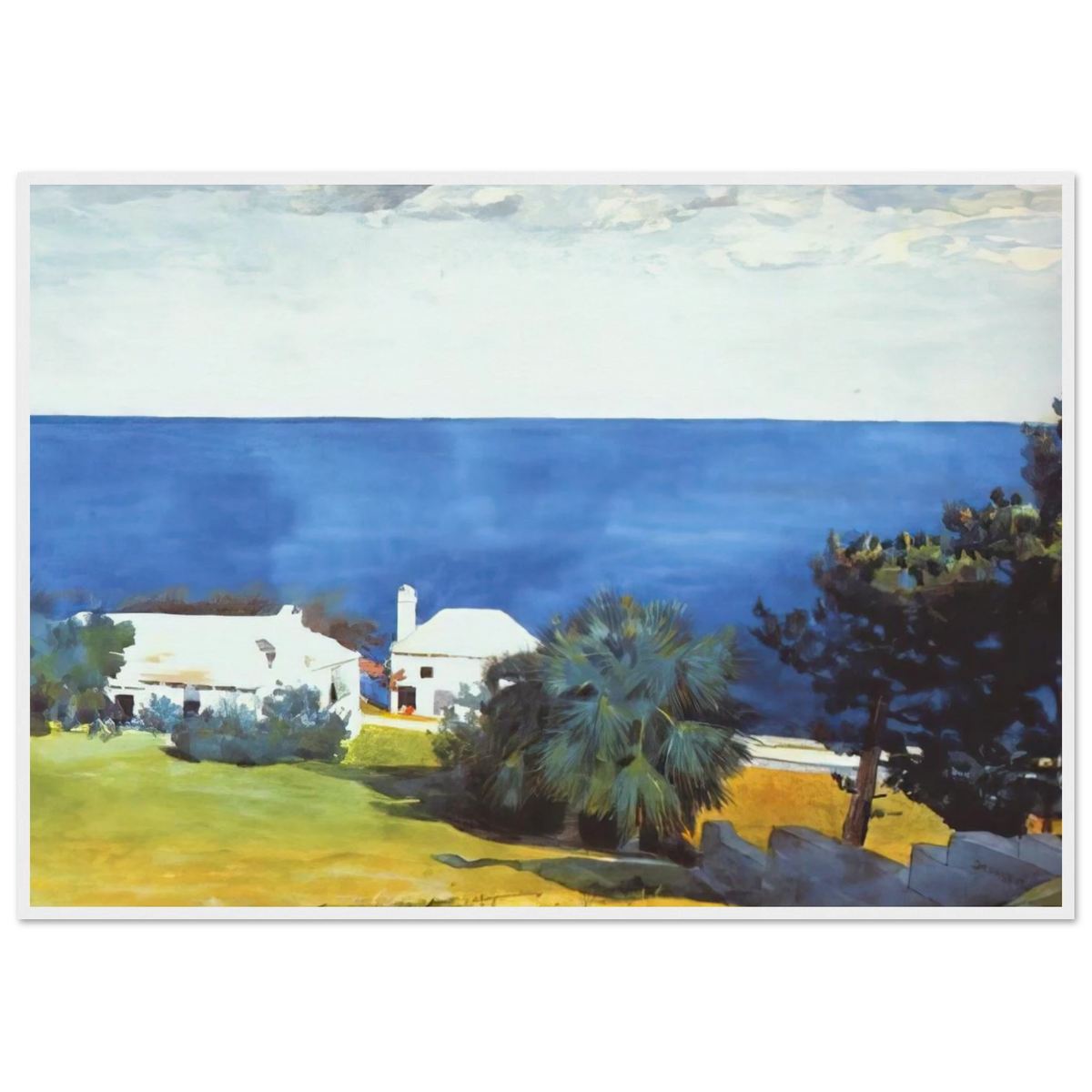 SHORE AT BERMUDA Framed Poster | Winslow Homer Framed Prints Wall Art | Winslow Homer Store