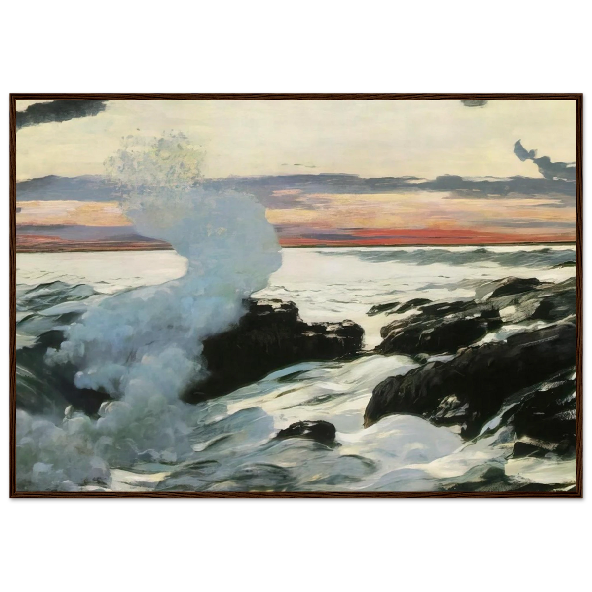 WEST POINT PROUT S NECK Framed Poster | Winslow Homer Framed Prints Wall Art | Winslow Homer Store