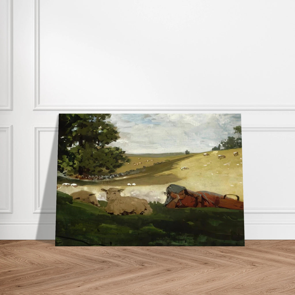 WARM AFTERNOON SHEPHERDESS Canvas | Winslow Homer Canvas | Winslow Homer Store