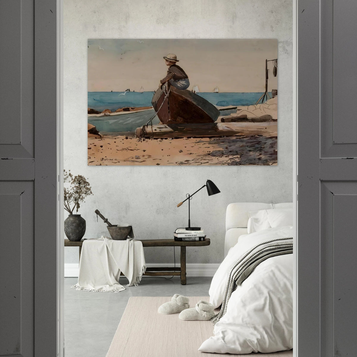 WAITING FOR DAD Poster | Winslow Homer Poster | Winslow Homer Store