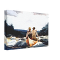 CANOE IN THE RAPIDS Canvas | Winslow Homer Canvas | Winslow Homer Store