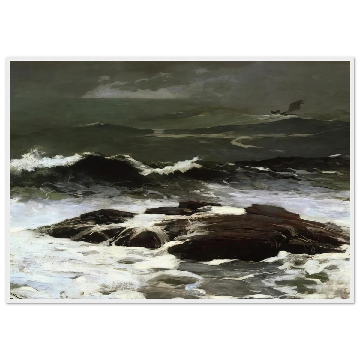 SUMMER SQUALL 1904 Framed Poster | Winslow Homer Framed Prints Wall Art | Winslow Homer Store