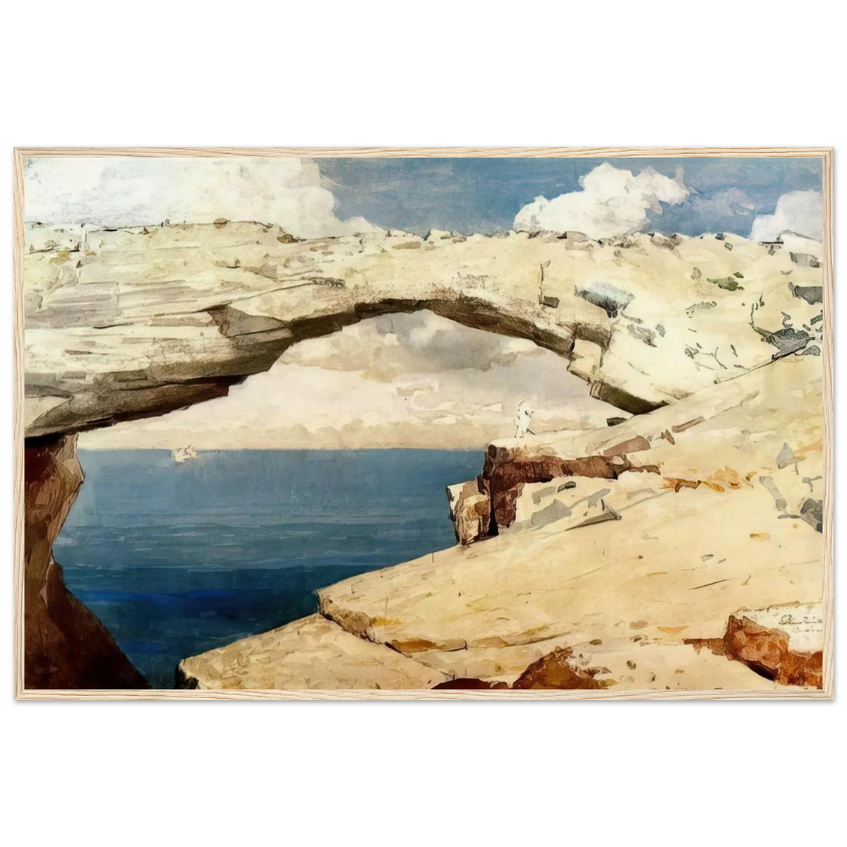 GLASS WINDOWS BAHAMAS 1885 Framed Poster | Winslow Homer Framed Prints Wall Art | Winslow Homer Store