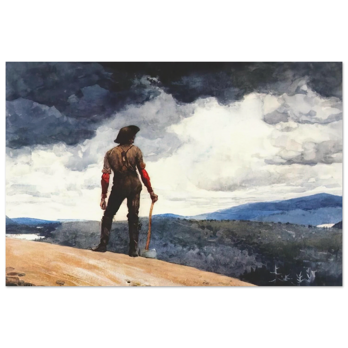 THE WOODCUTTER Poster | Winslow Homer Poster | Winslow Homer Store