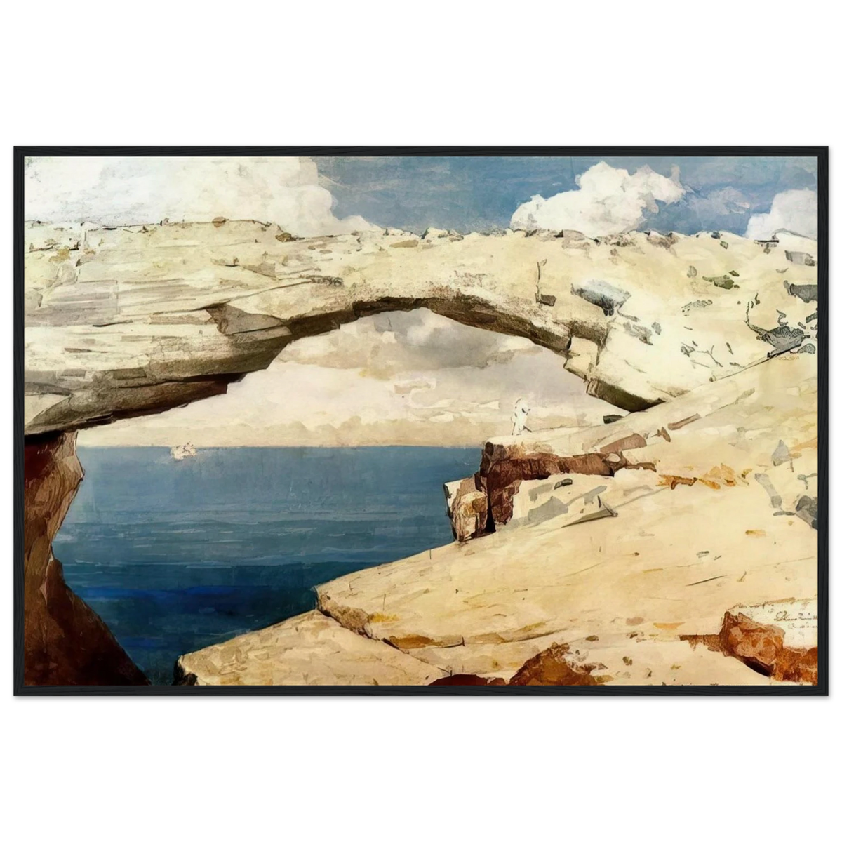 GLASS WINDOWS BAHAMAS 1885 Framed Poster | Winslow Homer Framed Prints Wall Art | Winslow Homer Store
