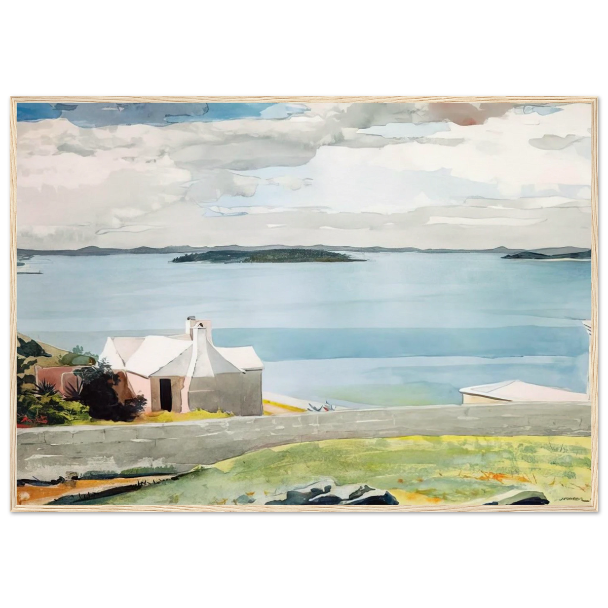 INLAND WATER BERMUDA Framed Poster | Winslow Homer Framed Prints Wall Art | Winslow Homer Store
