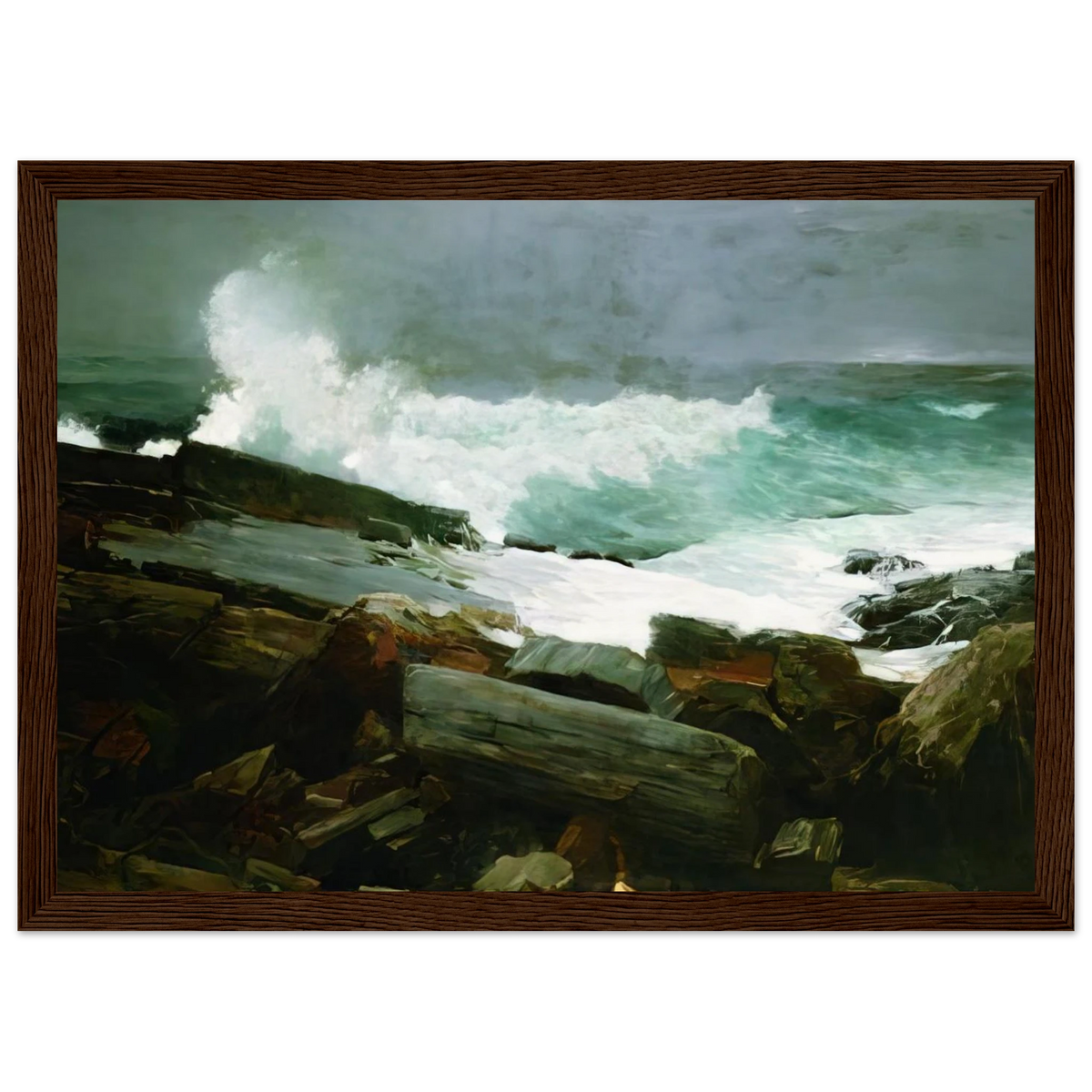 WEATHERBEATEN 1894 Framed Poster | Winslow Homer Framed Prints Wall Art | Winslow Homer Store