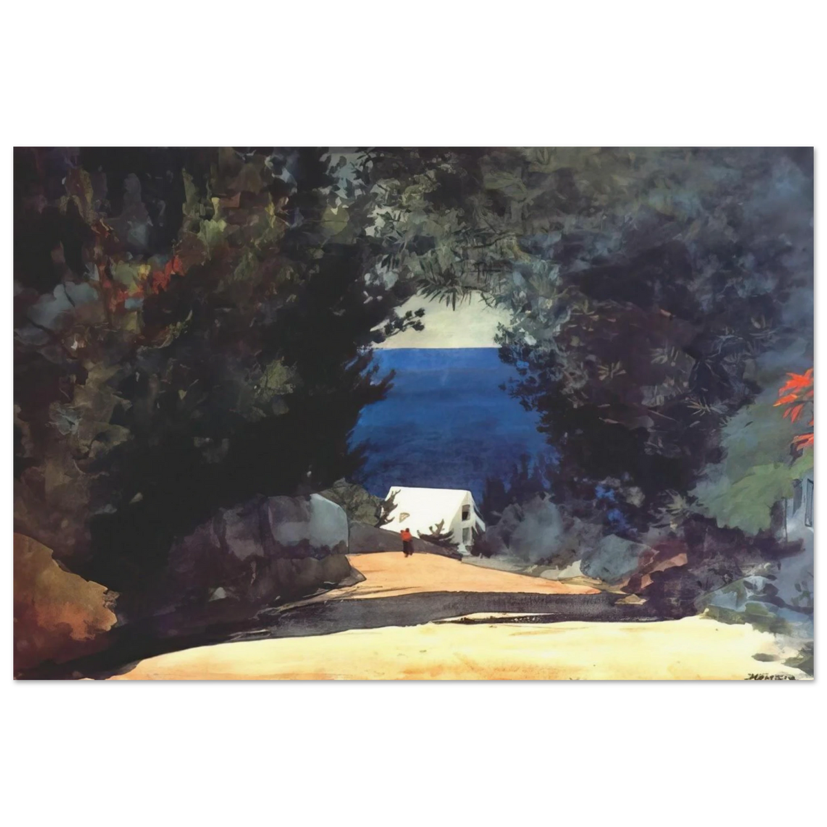 ROAD IN BERMUDA Poster | Winslow Homer Poster | Winslow Homer Store
