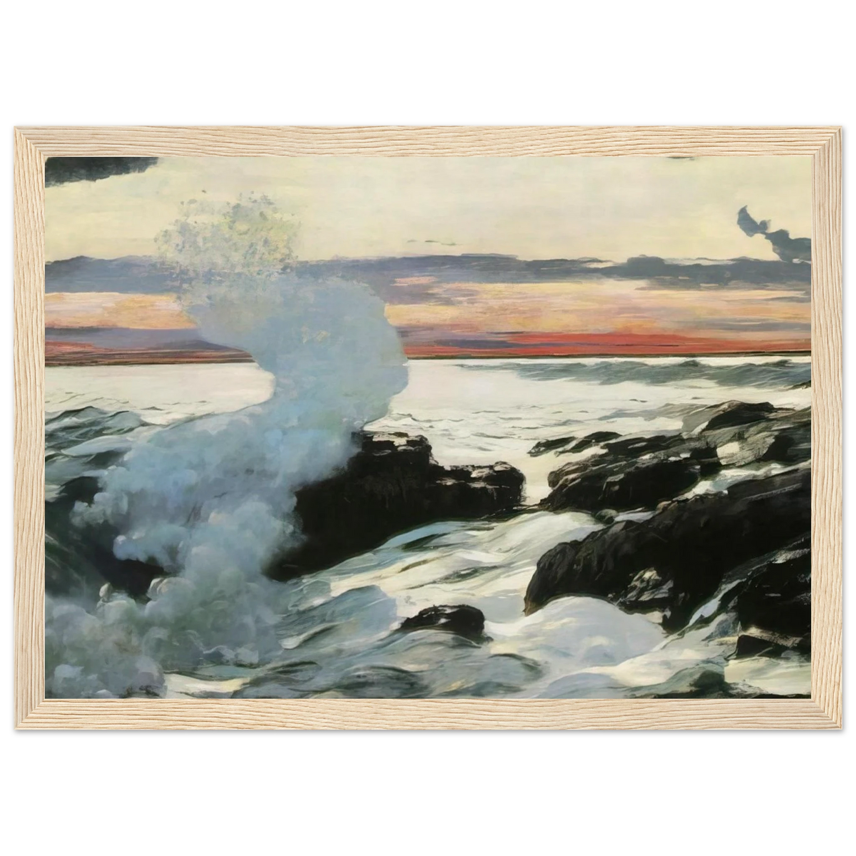WEST POINT PROUT S NECK Framed Poster | Winslow Homer Framed Prints Wall Art | Winslow Homer Store