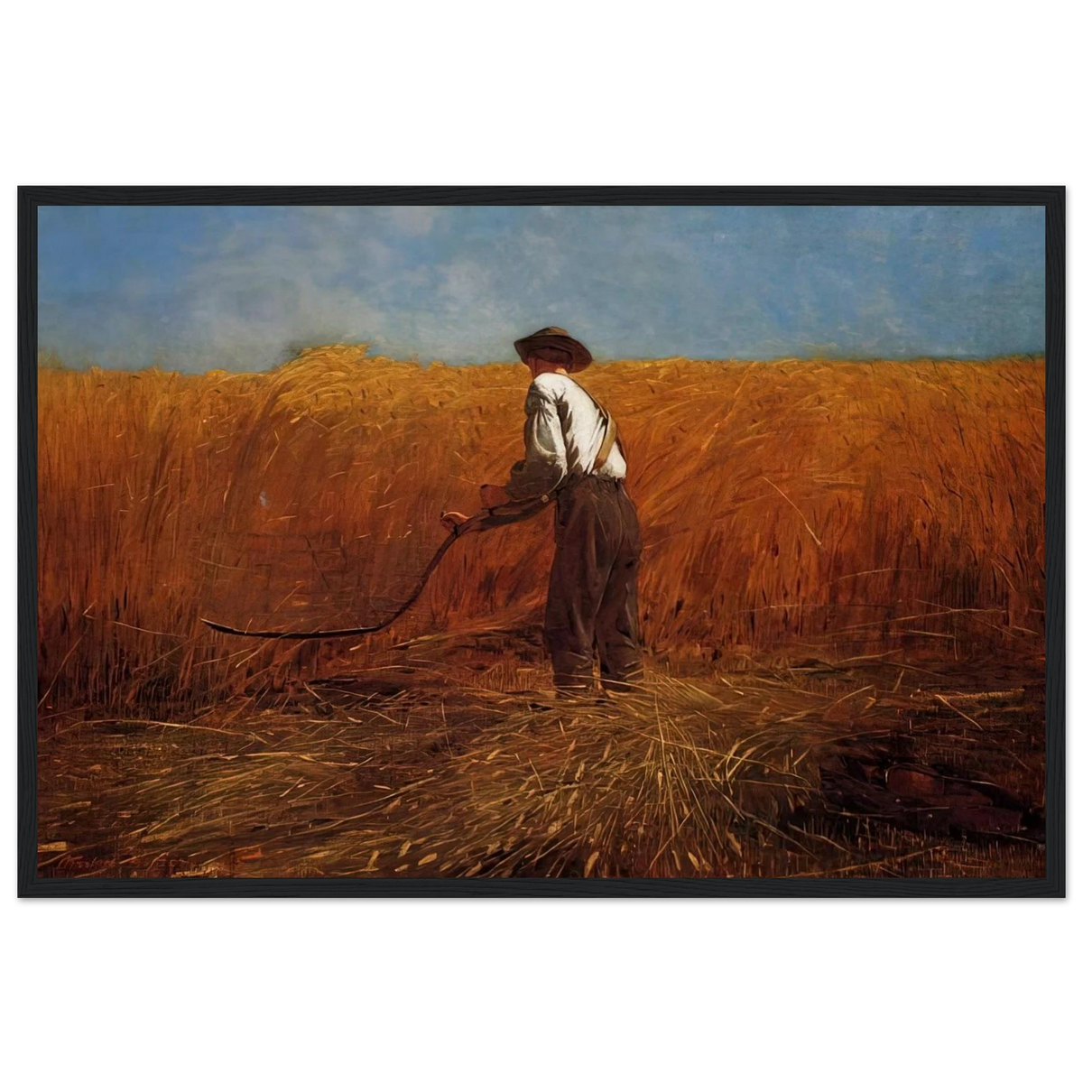 THE VETERAN IN A NEW FIELD Framed Poster | Winslow Homer Framed Prints Wall Art | Winslow Homer Store