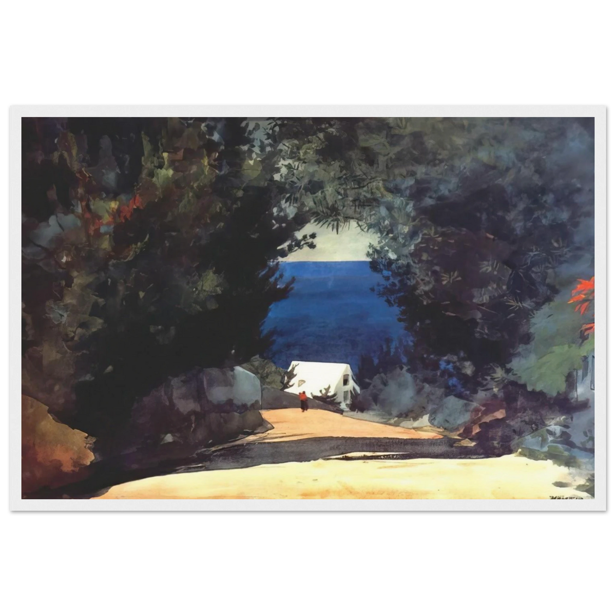 ROAD IN BERMUDA Framed Poster | Winslow Homer Framed Prints Wall Art | Winslow Homer Store