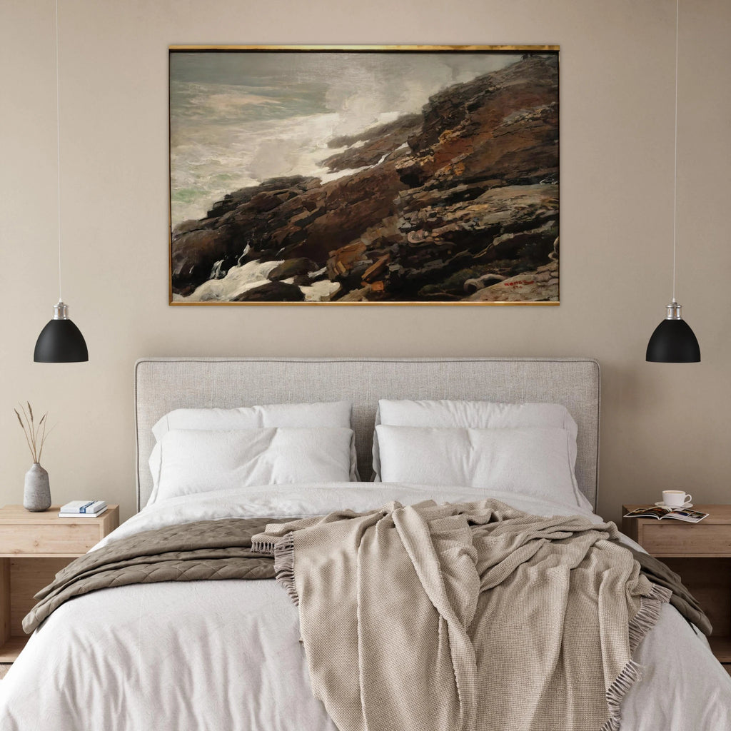 HIGH CLIFF COAST OF MAINE Poster | Winslow Homer Poster | Winslow Homer Store