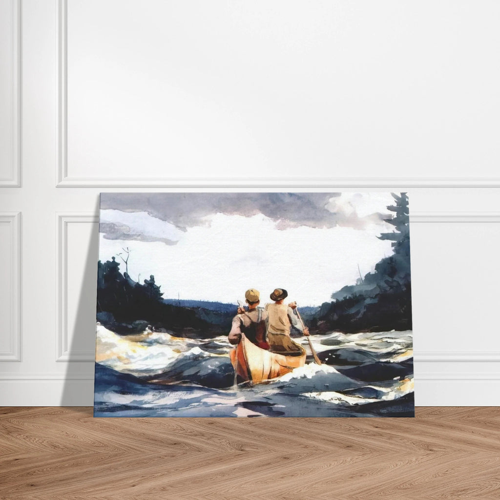 CANOE IN THE RAPIDS Canvas | Winslow Homer Canvas | Winslow Homer Store