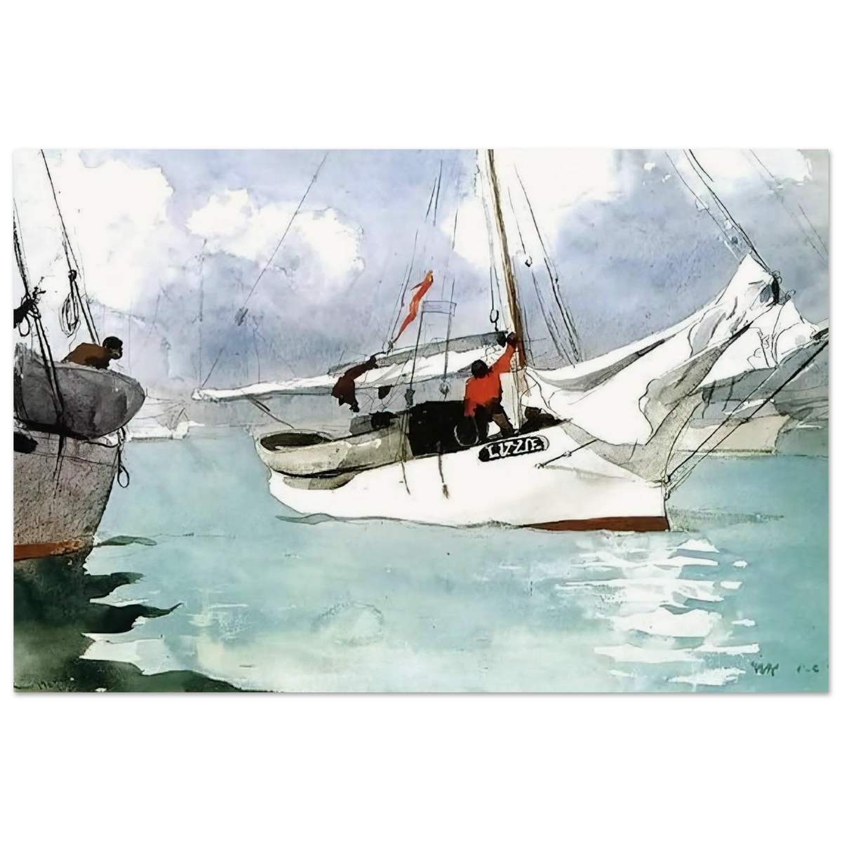 FISHING BOATS KEY WEST Poster | Winslow Homer Poster | Winslow Homer Store