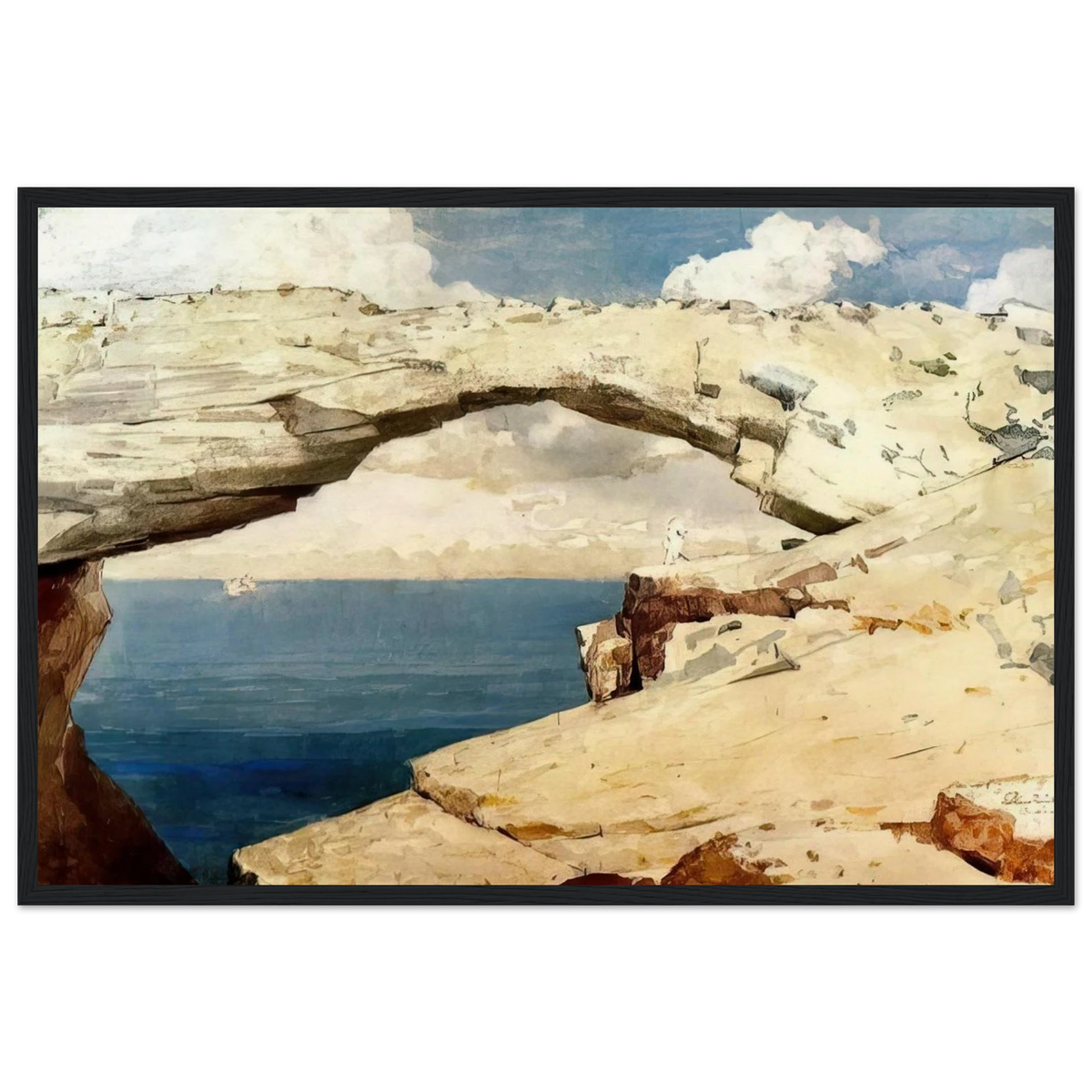 GLASS WINDOWS BAHAMAS 1885 Framed Poster | Winslow Homer Framed Prints Wall Art | Winslow Homer Store