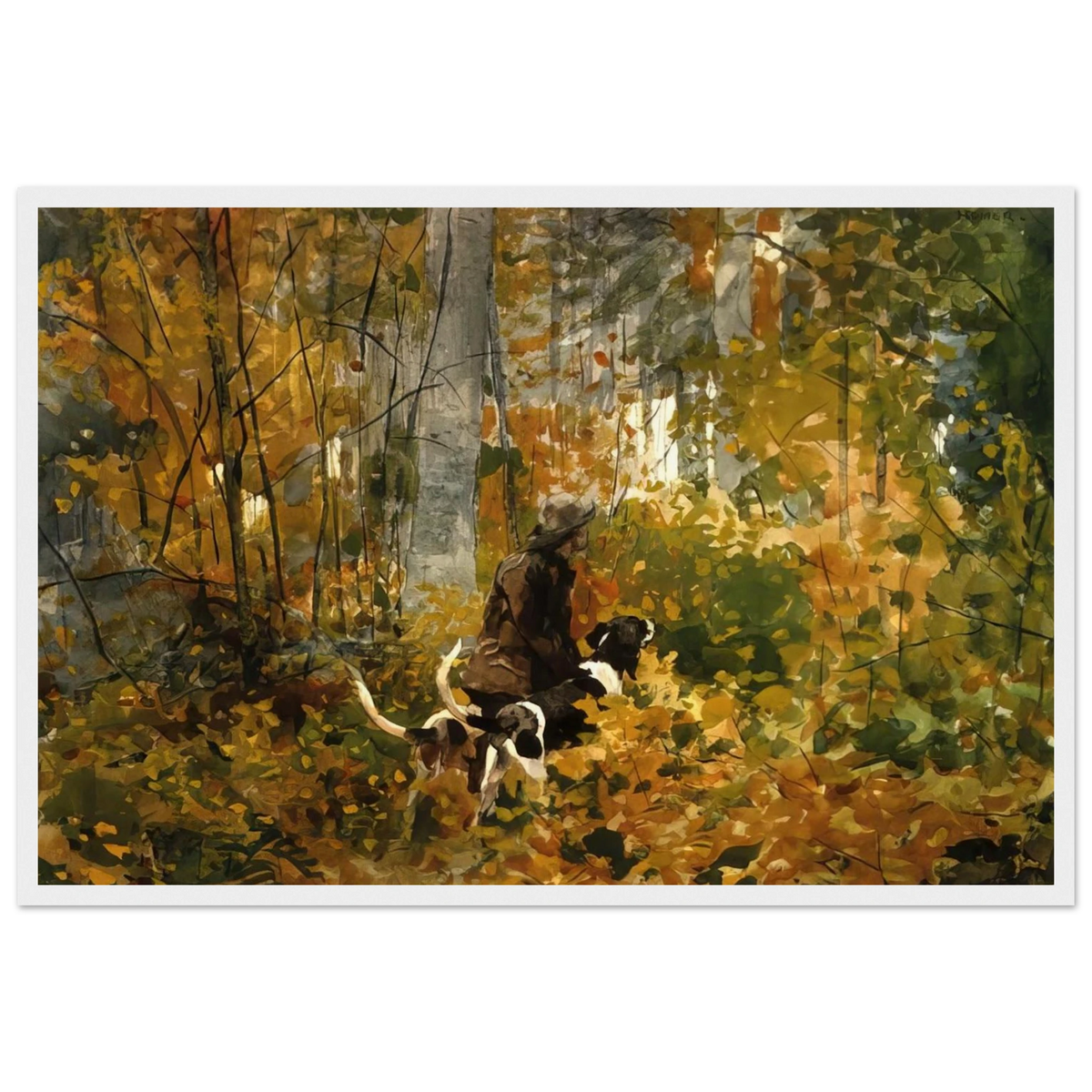 ON THE TRAIL Framed Poster | Winslow Homer Framed Prints Wall Art | Winslow Homer Store