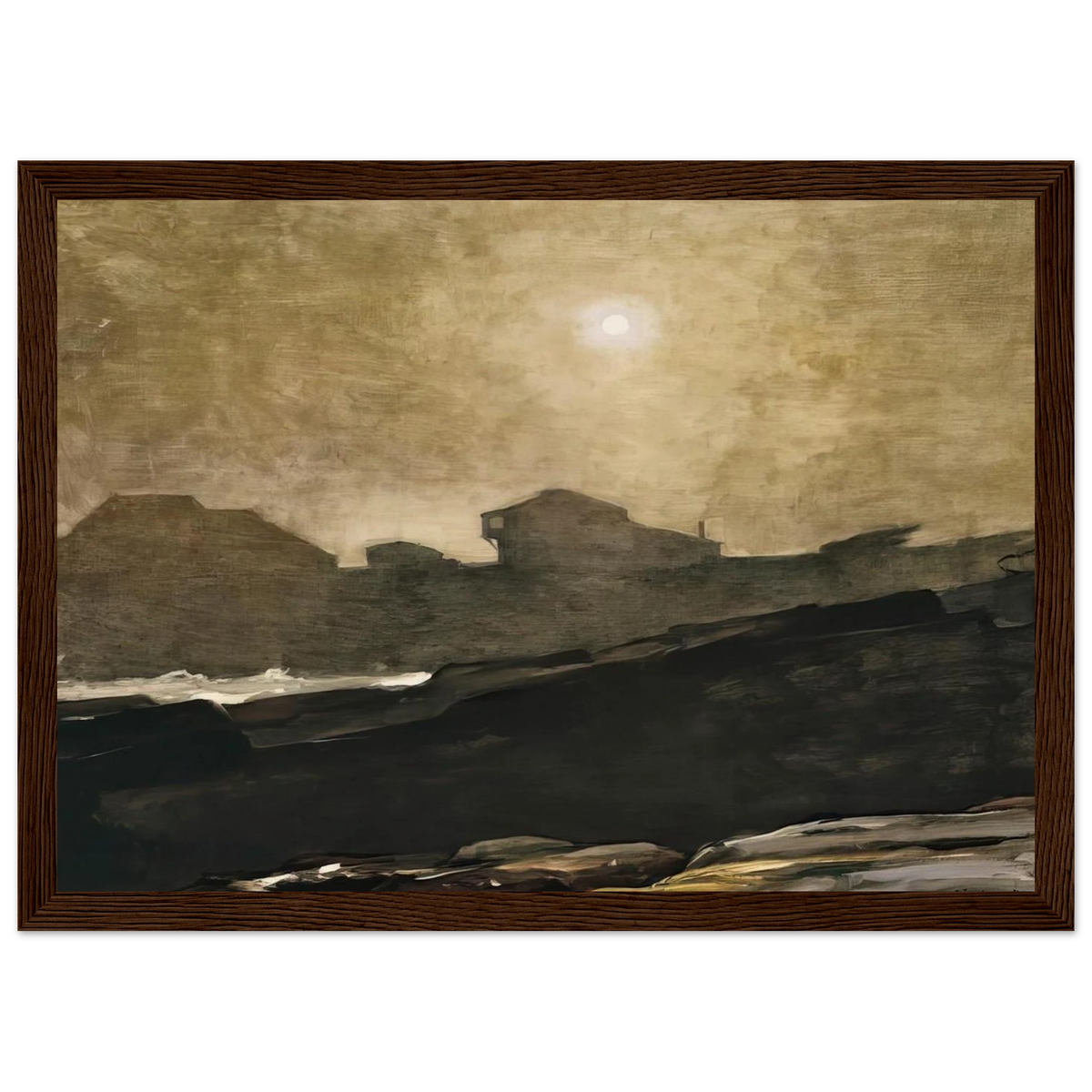 THE ARTISTS STUDIO IN AFTERNOON FOG 1894 Framed Poster | Winslow Homer Framed Prints Wall Art | Winslow Homer Store