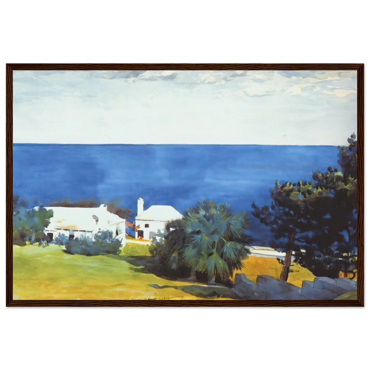 SHORE AT BERMUDA Framed Poster | Winslow Homer Framed Prints Wall Art | Winslow Homer Store