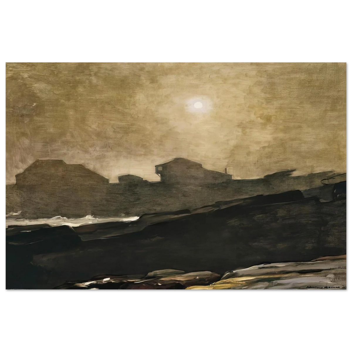 THE ARTISTS STUDIO IN AFTERNOON FOG 1894 Poster | Winslow Homer Poster | Winslow Homer Store