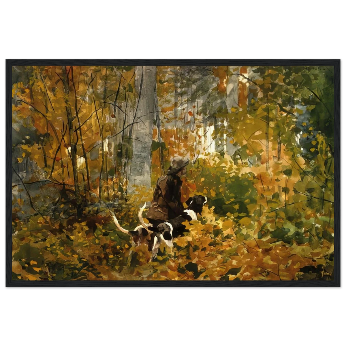 ON THE TRAIL Framed Poster | Winslow Homer Framed Prints Wall Art | Winslow Homer Store