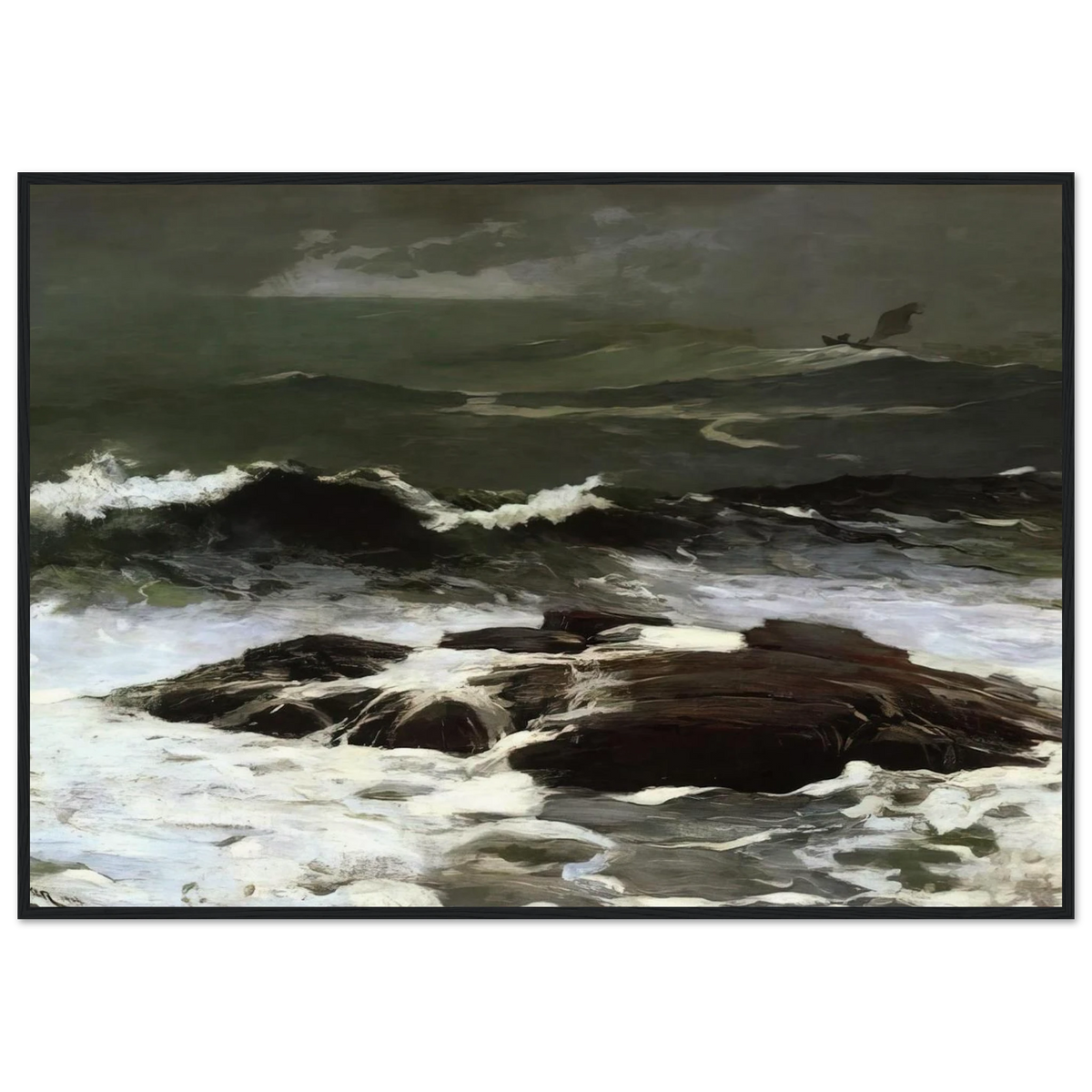 SUMMER SQUALL 1904 Framed Poster | Winslow Homer Framed Prints Wall Art | Winslow Homer Store