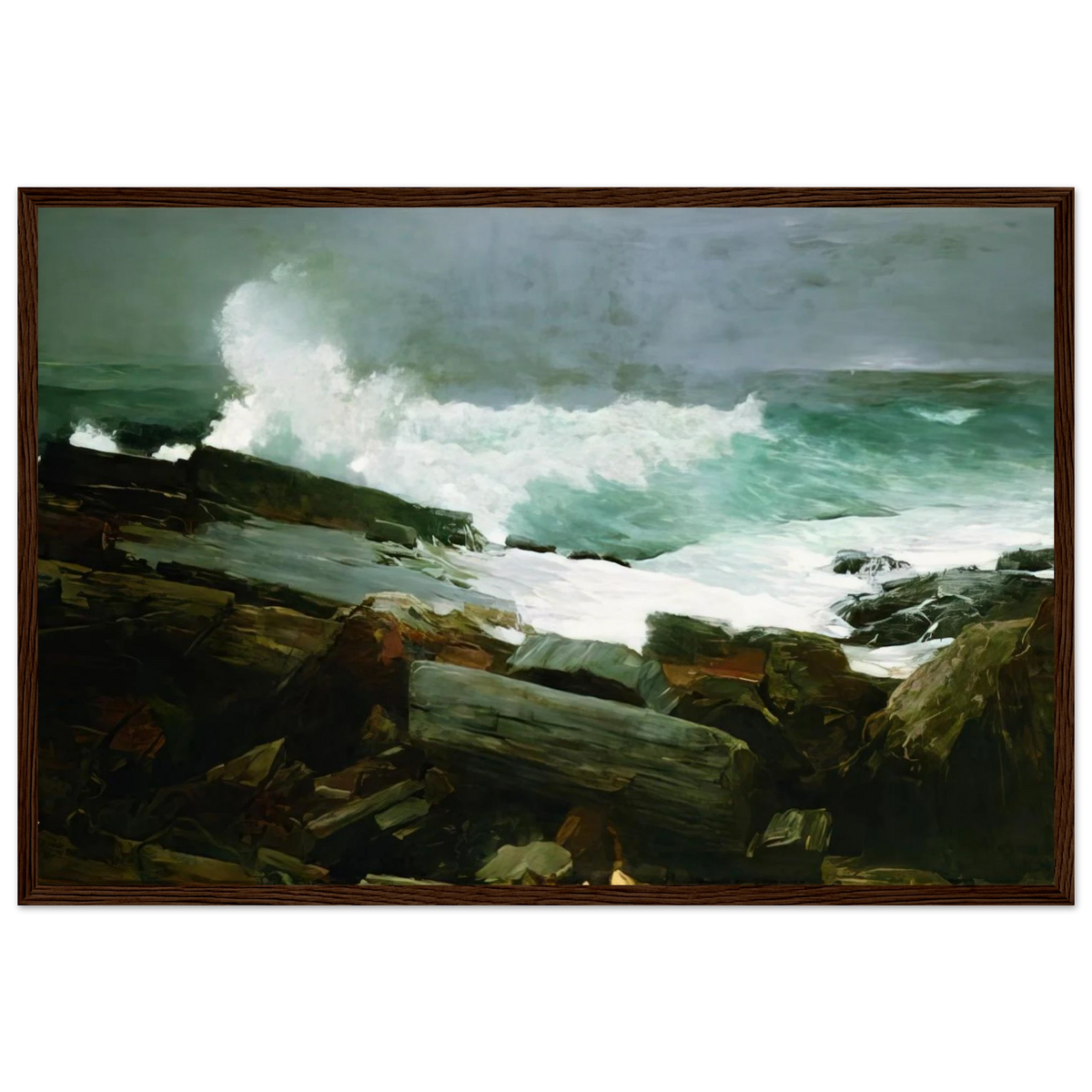 WEATHERBEATEN 1894 Framed Poster | Winslow Homer Framed Prints Wall Art | Winslow Homer Store