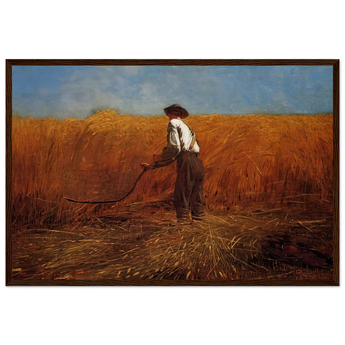 THE VETERAN IN A NEW FIELD Framed Poster | Winslow Homer Framed Prints Wall Art | Winslow Homer Store