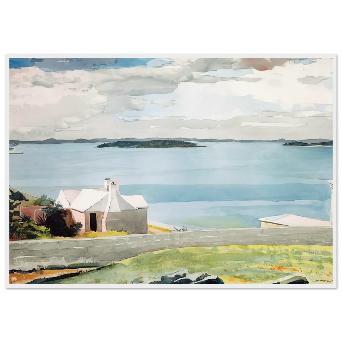 INLAND WATER BERMUDA Framed Poster | Winslow Homer Framed Prints Wall Art | Winslow Homer Store