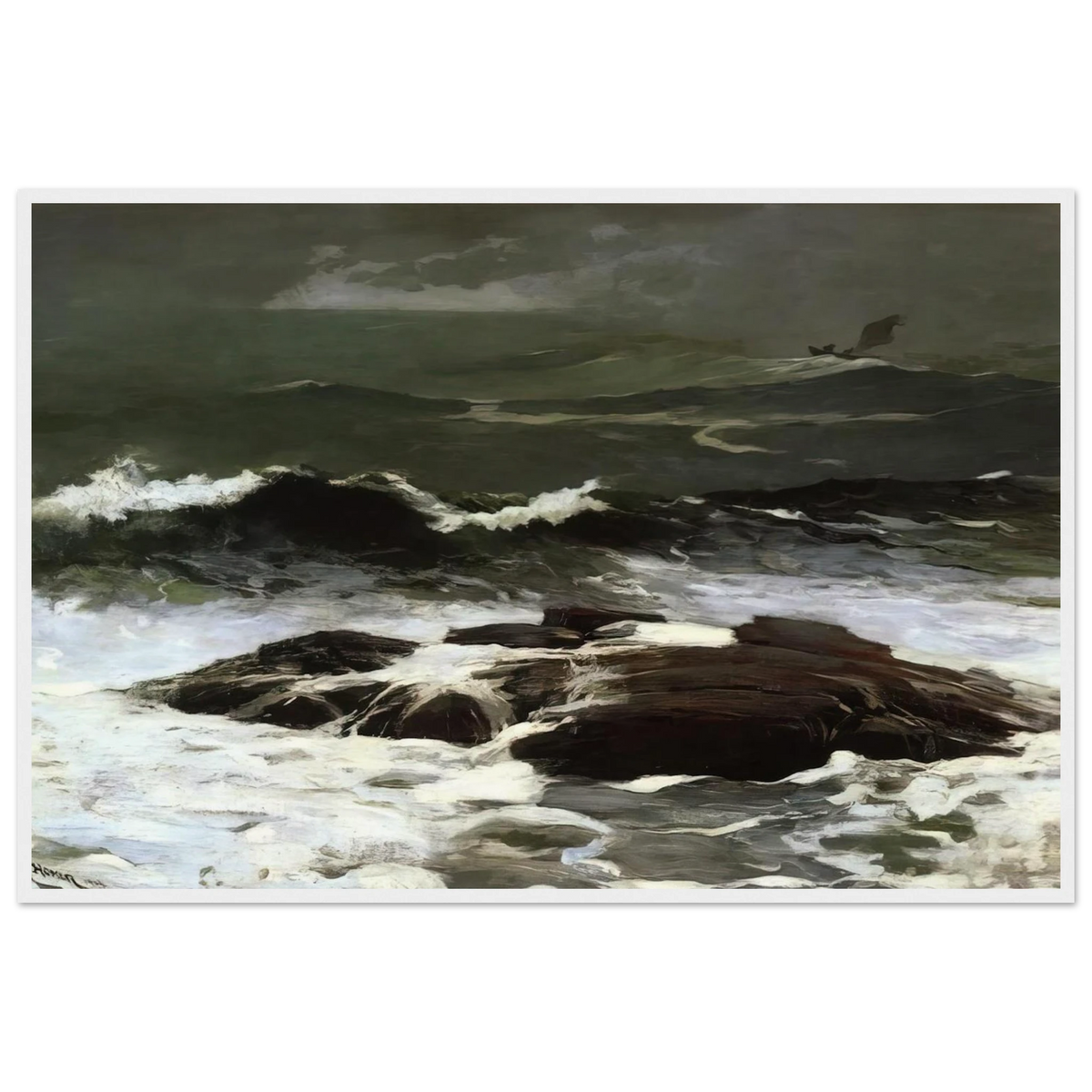 SUMMER SQUALL 1904 Framed Poster | Winslow Homer Framed Prints Wall Art | Winslow Homer Store
