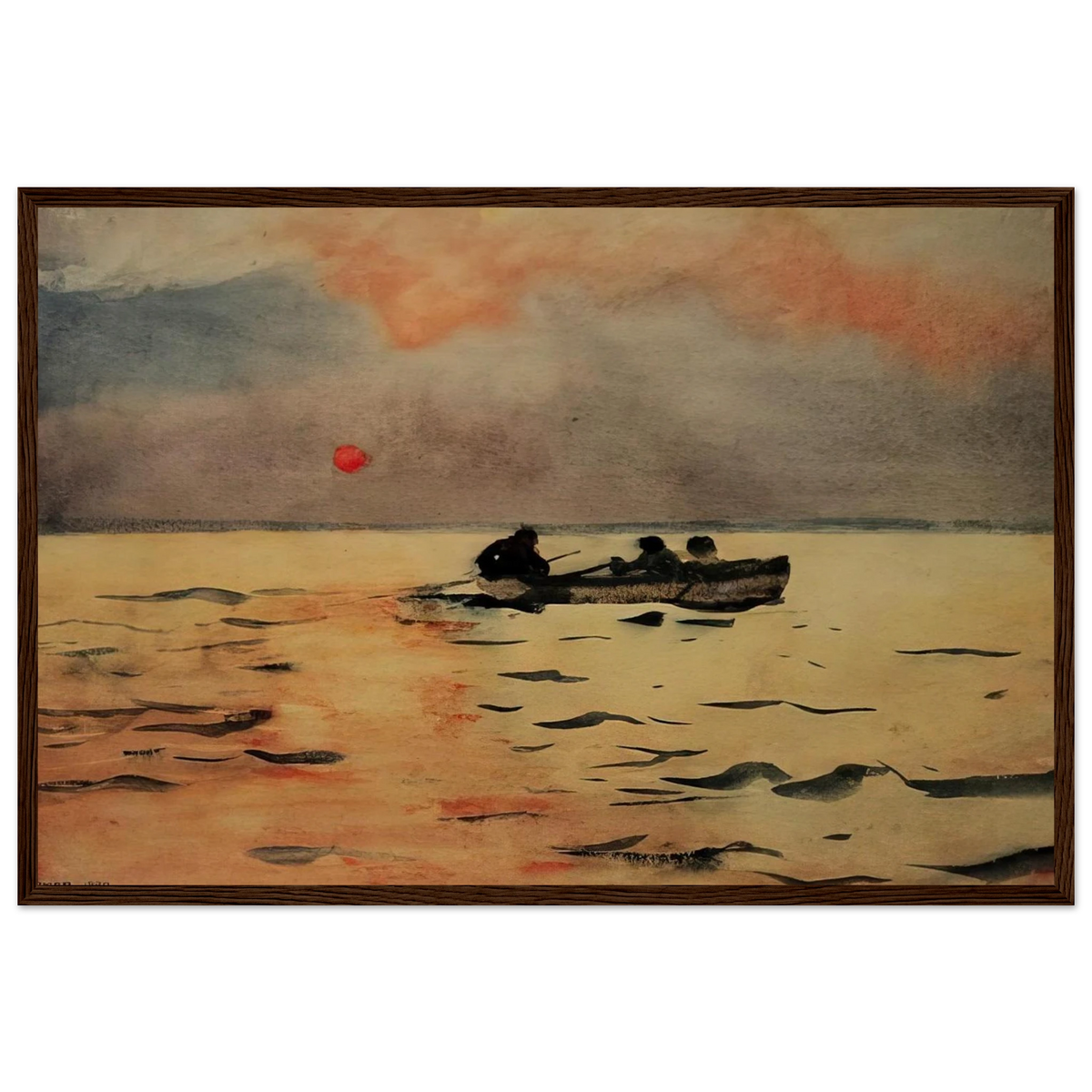 ROWING HOME Framed Poster | Winslow Homer Framed Prints Wall Art | Winslow Homer Store