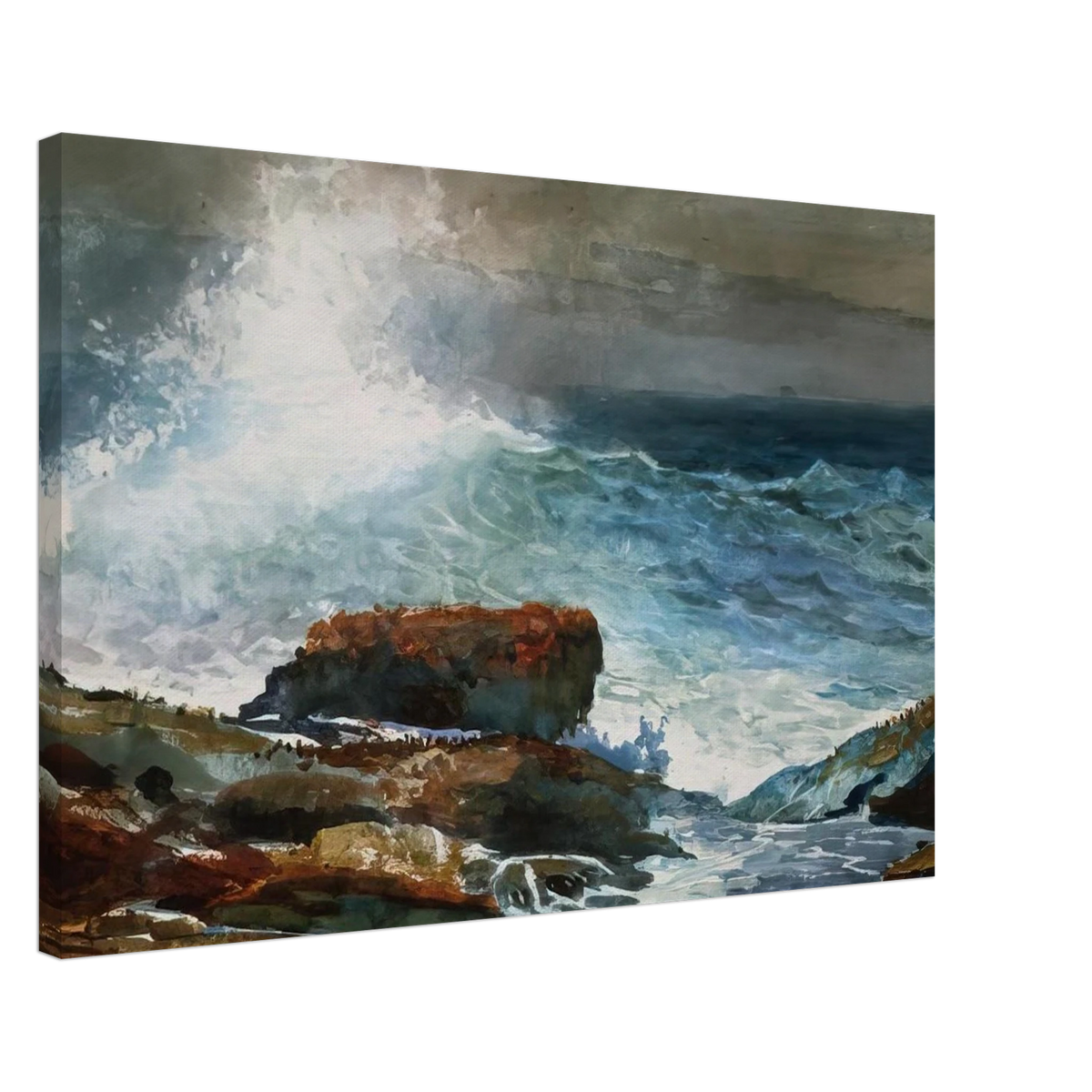 INCOMING TIDE SCARBORO MAINE Canvas | Winslow Homer Canvas | Winslow Homer Store