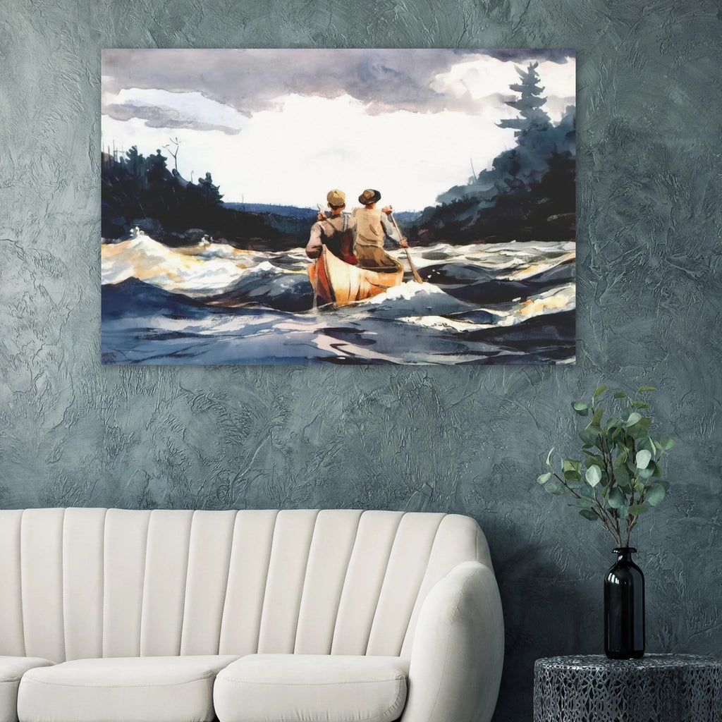 CANOE IN THE RAPIDS Poster | Winslow Homer Poster | Winslow Homer Store