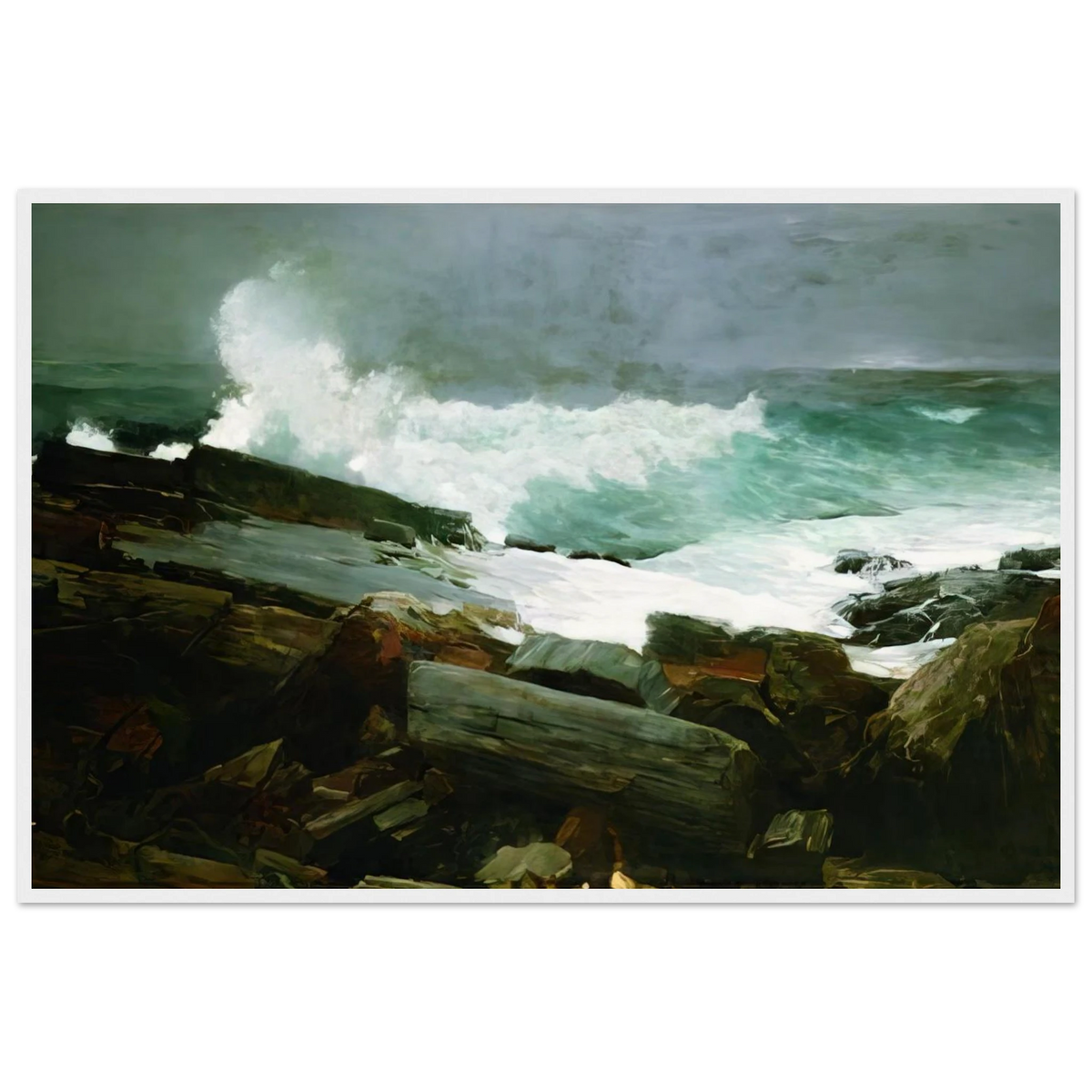 WEATHERBEATEN 1894 Framed Poster | Winslow Homer Framed Prints Wall Art | Winslow Homer Store