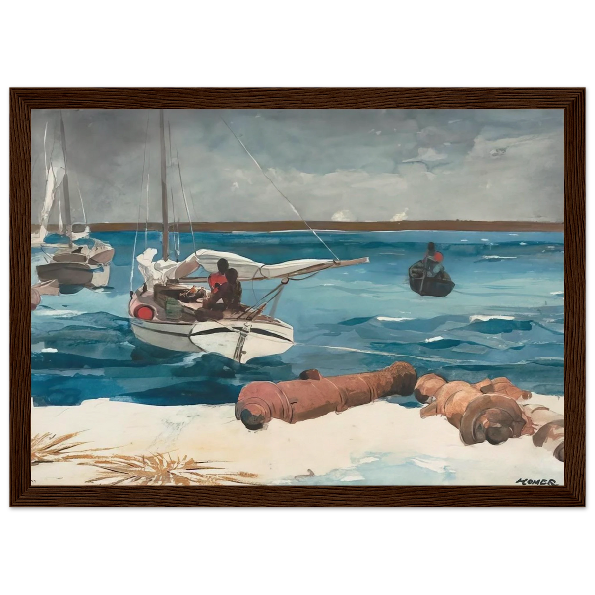 NASSAU 1899 Framed Poster | Winslow Homer Framed Prints Wall Art | Winslow Homer Store