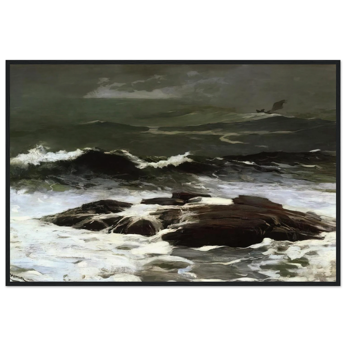 SUMMER SQUALL 1904 Framed Poster | Winslow Homer Framed Prints Wall Art | Winslow Homer Store