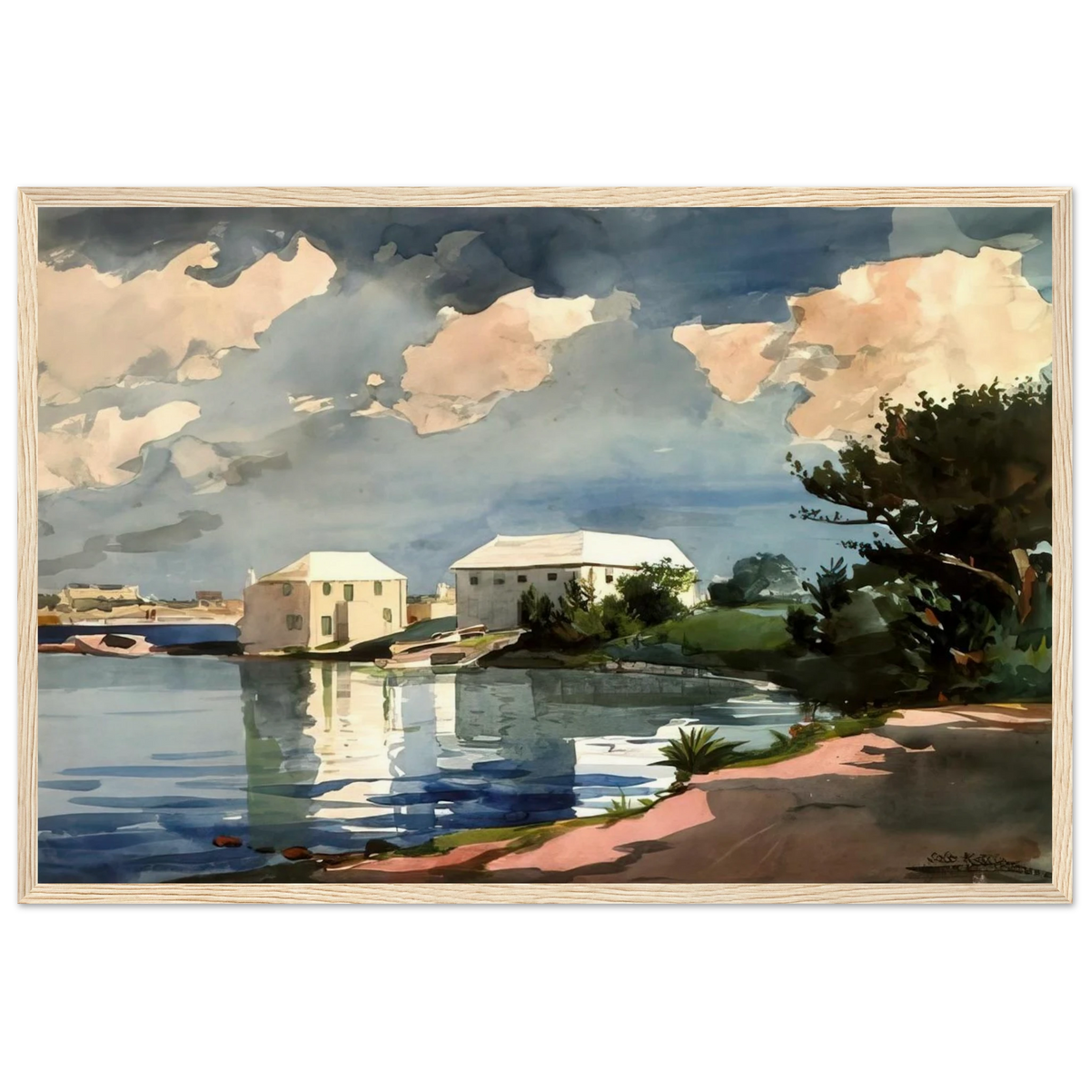 SALT KETTLE BERMUDA Framed Poster | Winslow Homer Framed Prints Wall Art | Winslow Homer Store