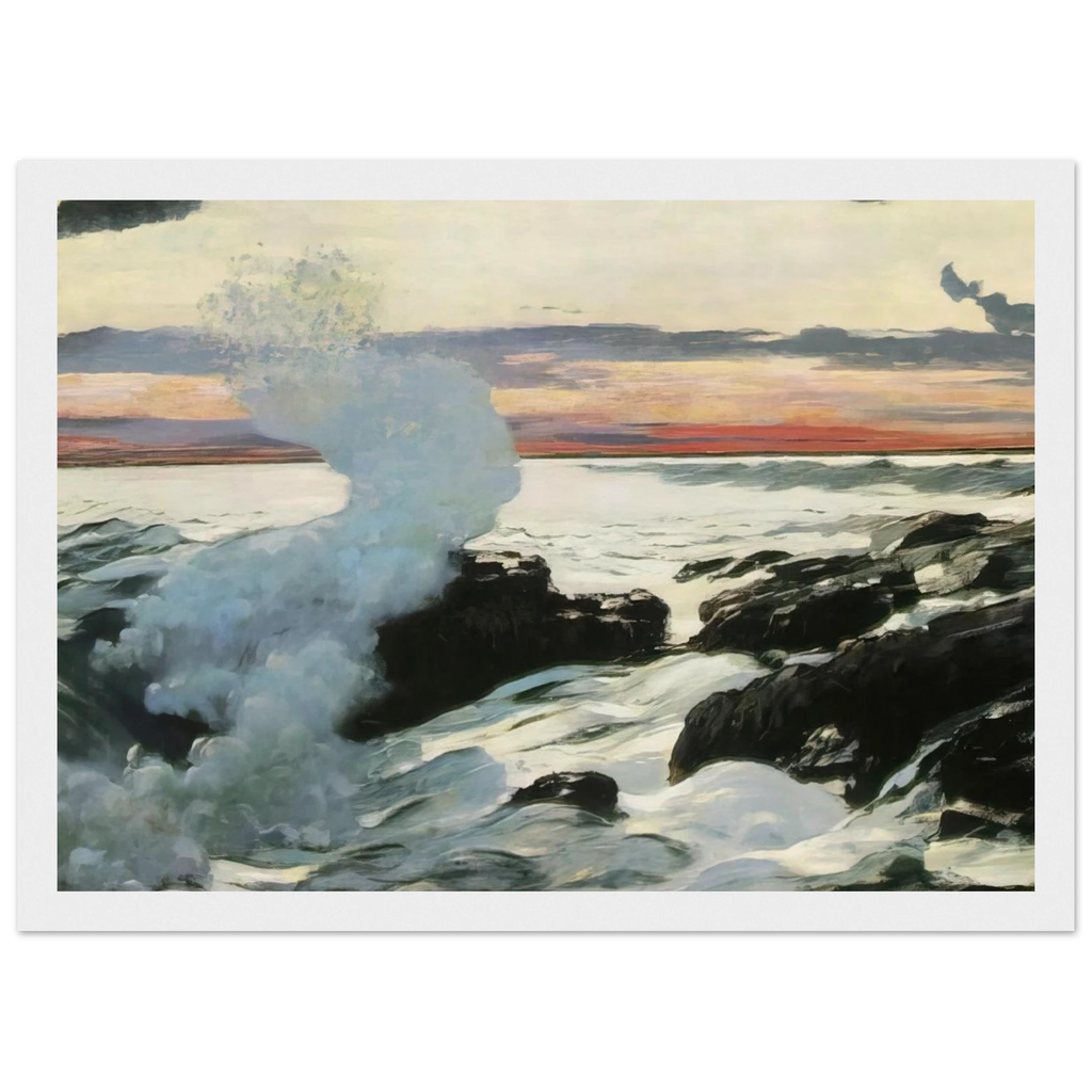WEST POINT PROUT S NECK Framed Poster | Winslow Homer Framed Prints Wall Art | Winslow Homer Store
