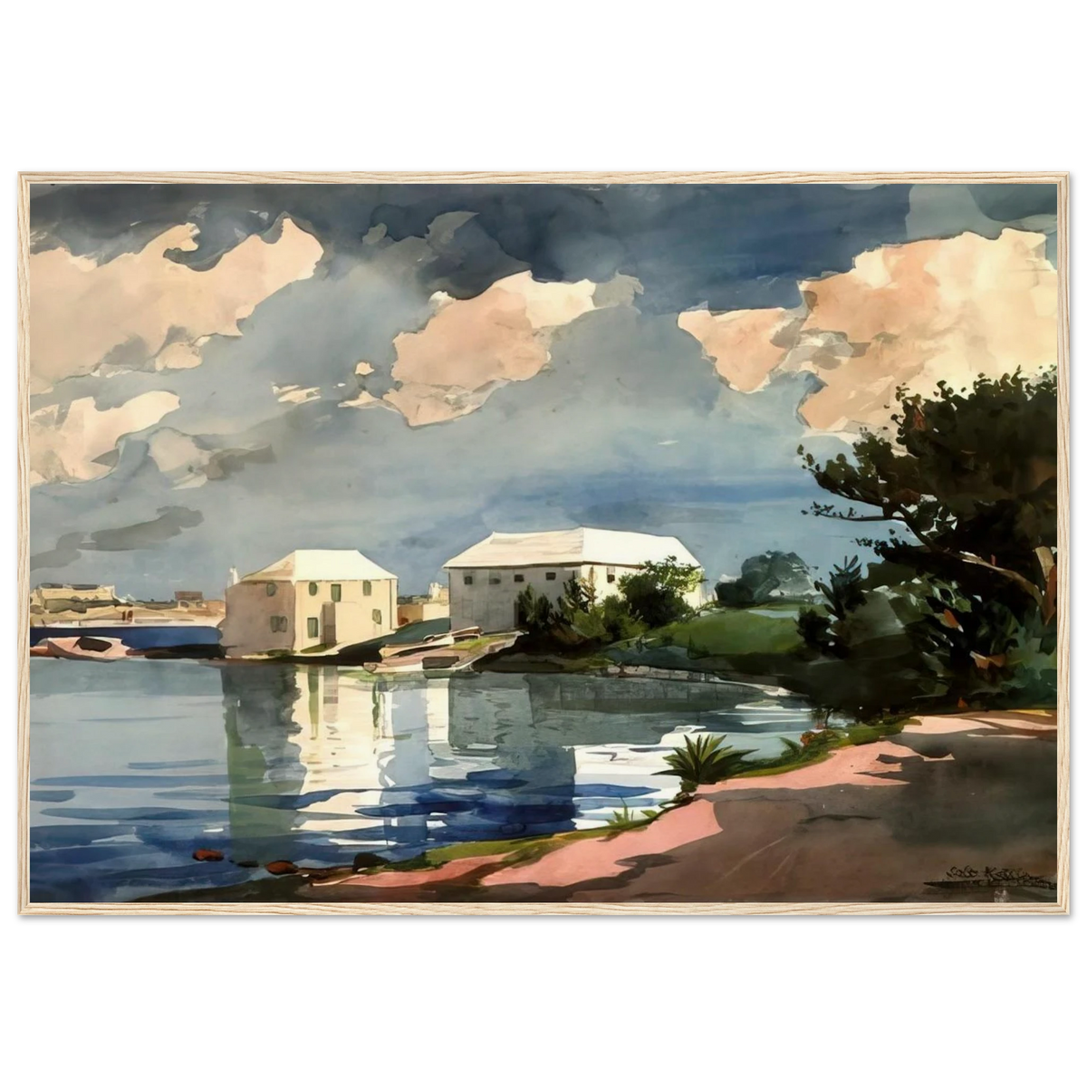 SALT KETTLE BERMUDA Framed Poster | Winslow Homer Framed Prints Wall Art | Winslow Homer Store