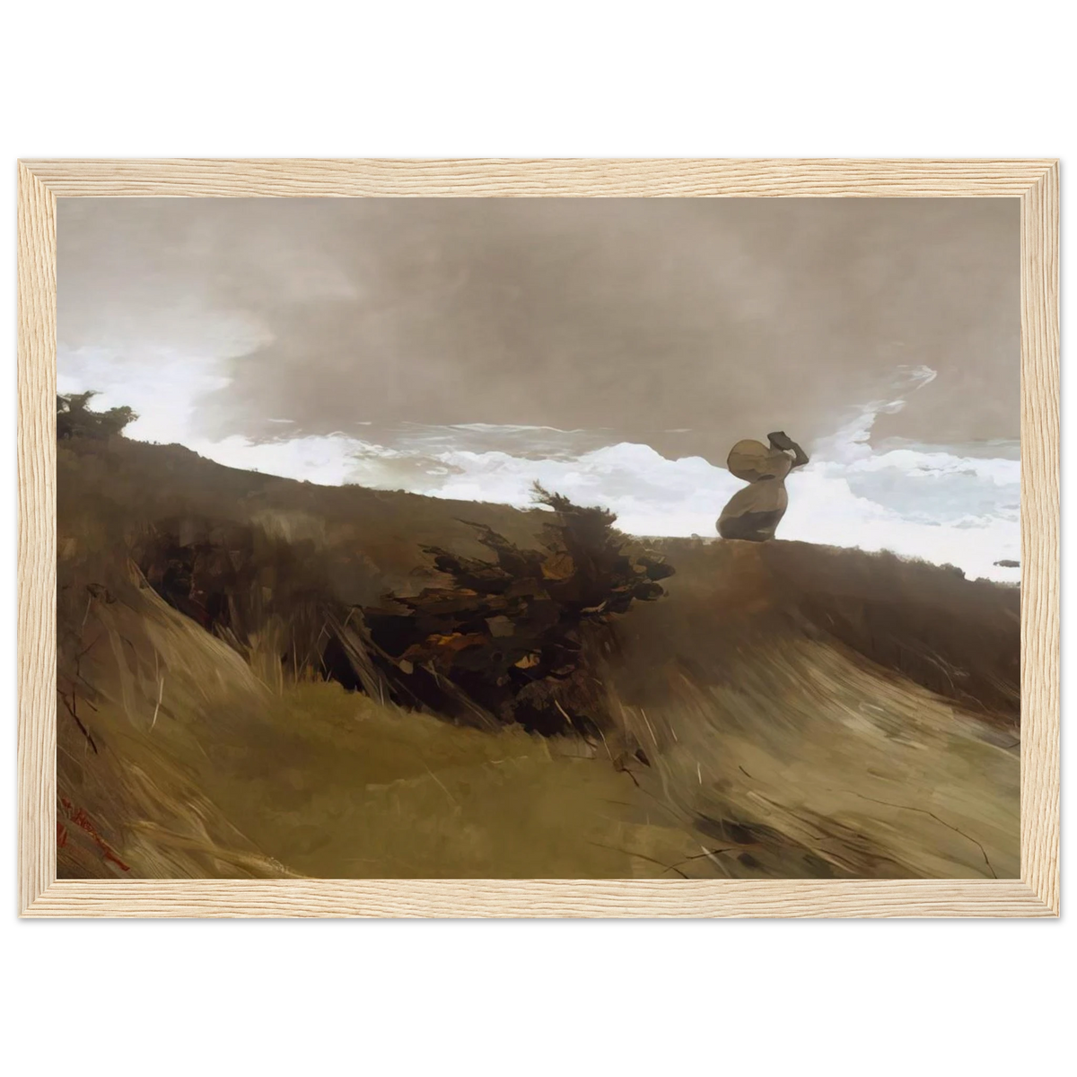 THE WEST WIND Framed Poster | Winslow Homer Framed Prints Wall Art | Winslow Homer Store