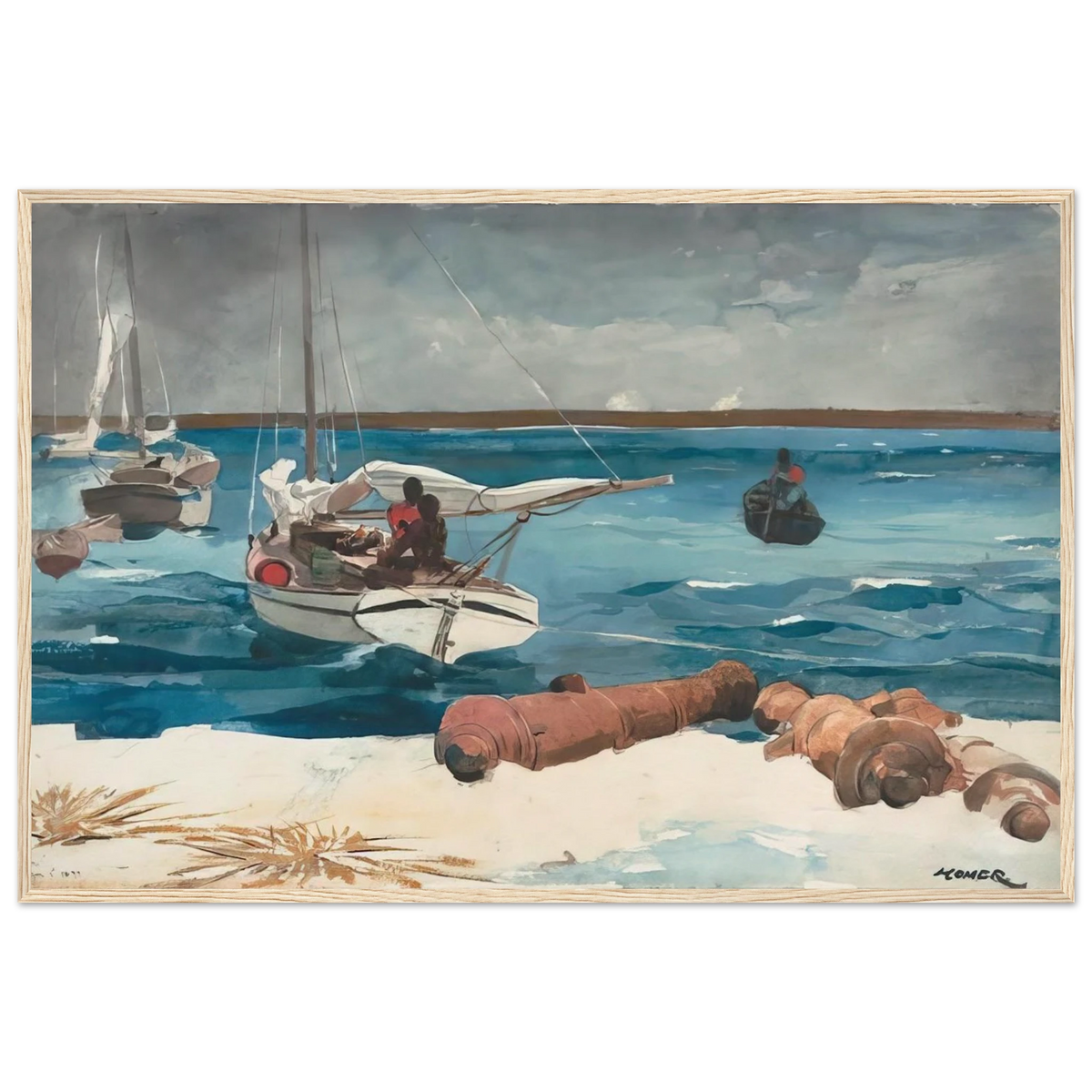 NASSAU 1899 Framed Poster | Winslow Homer Framed Prints Wall Art | Winslow Homer Store