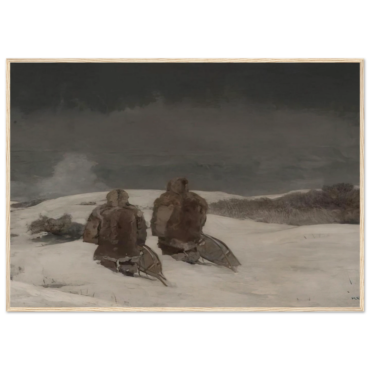 BELOW ZERO Framed Poster | Winslow Homer Framed Prints Wall Art | Winslow Homer Store