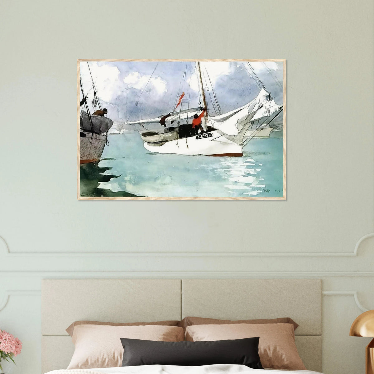 FISHING BOATS KEY WEST Framed Poster | Winslow Homer Framed Prints Wall Art | Winslow Homer Store