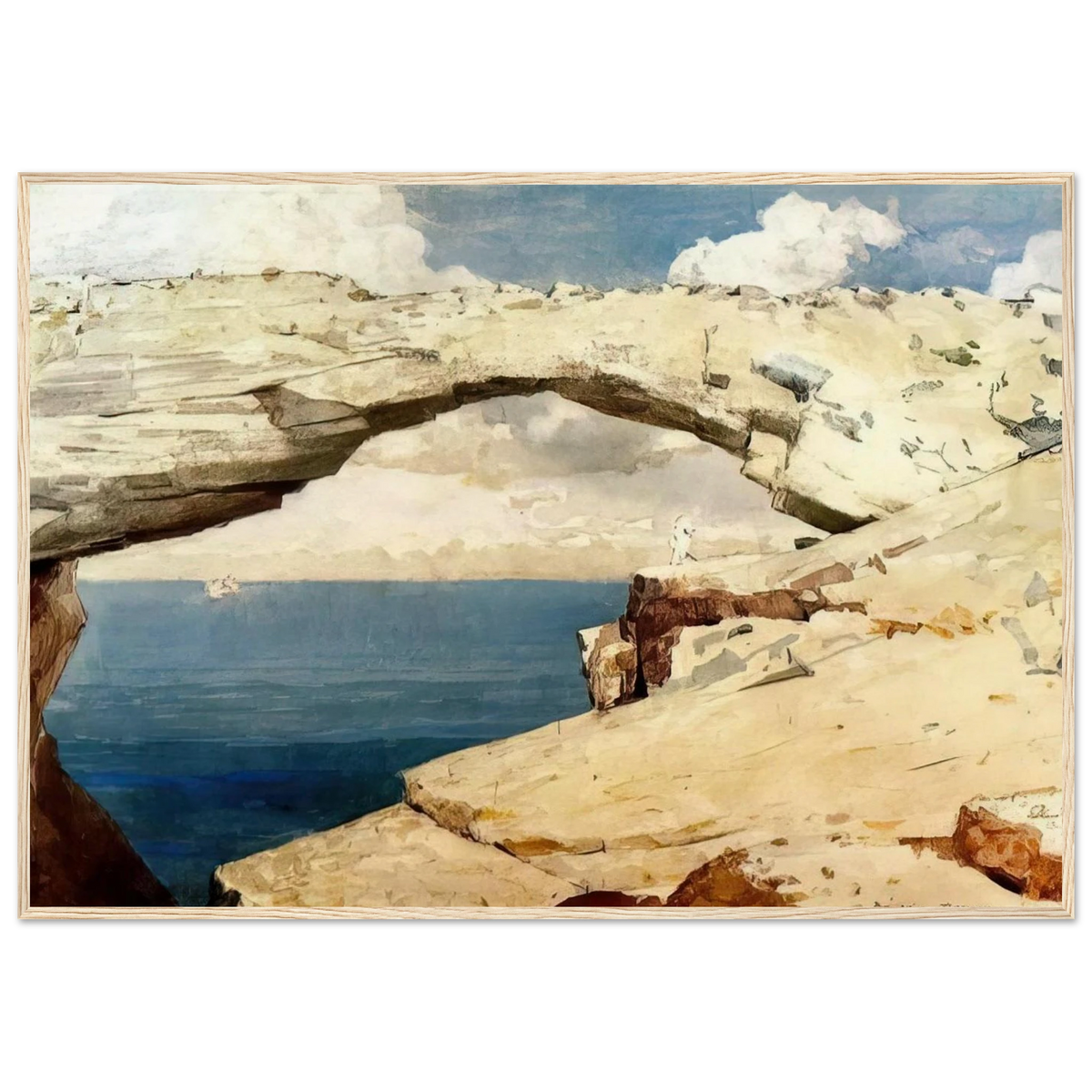 GLASS WINDOWS BAHAMAS 1885 Framed Poster | Winslow Homer Framed Prints Wall Art | Winslow Homer Store