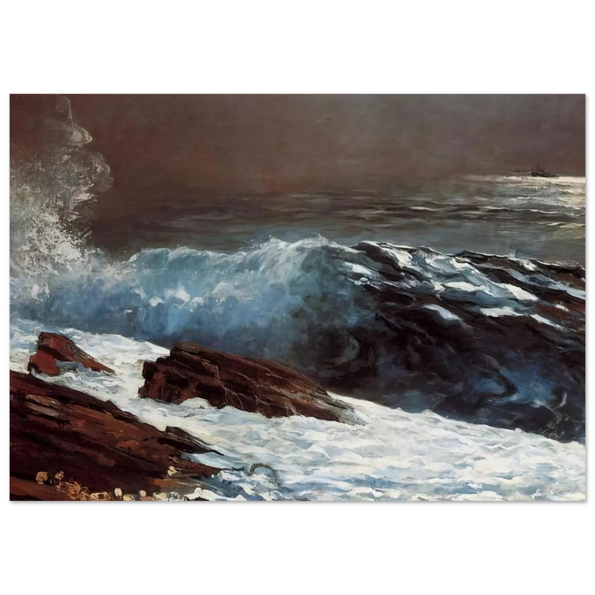 SUNLIGHT ON THE COAST Poster | Winslow Homer Poster | Winslow Homer Store
